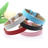 10pcs 10mm Leather Wristband Real Leather Bracelet 10mm x 210mm