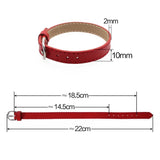 10pcs 10mm Leather Wristband Real Leather Bracelet 10mm x 210mm