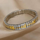 Chunky Charm Stainless Steel Bracelet Bangle for Women