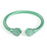 Multi-color Flower Women Charm Bracelet Stainless Steel Hand Accessories