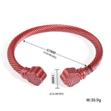 Multi-color Flower Women Charm Bracelet Stainless Steel Hand Accessories