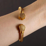 Multi-color Flower Women Charm Bracelet Stainless Steel Hand Accessories