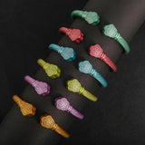 Multi-color Flower Women Charm Bracelet Stainless Steel Hand Accessories