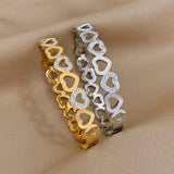 Vintage Inlaid Rhinestone Zircon Wide Bangles Bracelets for Women
