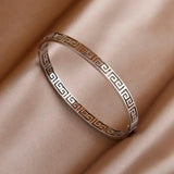Stainless Steel Geometric Charm Bracelet for Women