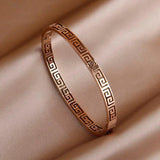 Stainless Steel Geometric Charm Bracelet for Women