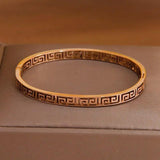 Stainless Steel Geometric Charm Bracelet for Women
