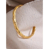 Minimalist Tarnish Stainless Steel Bangle Bracelet