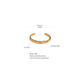 Minimalist Tarnish Stainless Steel Bangle Bracelet