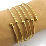 Yellow Wire Mesh Hand Bangle Charm Bracelet Jewelry For Women