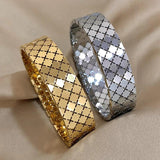 Chunky Cross Charm Stainless Steel Bracelet for Women