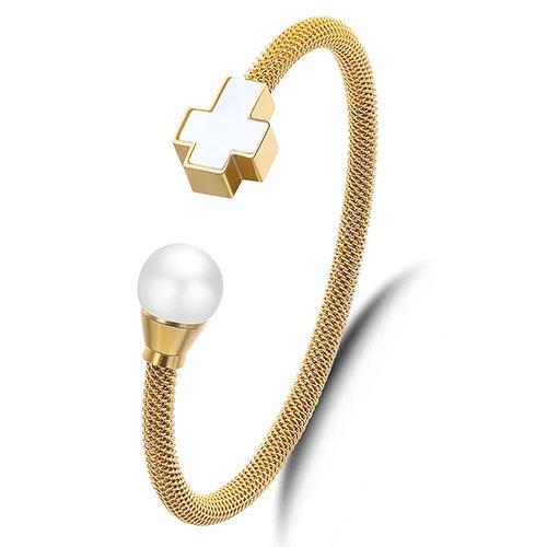 Heart Charm Bracelets Women Gift Cable Wire Stainless Steel Bangles