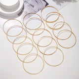 14Pcs Women Bracelets Bangle Sets Punk Bohemian Decorative Golden Cuff Metal