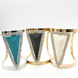 Triangle Plated Gothic Bracelet Charm Punk Accessories Gift
