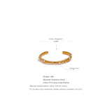 Pearls Stainless Steel Cuff Bangle for Women