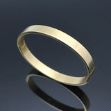 Men Stainless Steel Round Bangle & Bracelet Matte Charm Jewelry