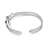 Butterfly Rhinestones 18mm Snap Button Bracelet Stainless Steel Charm BY3001
