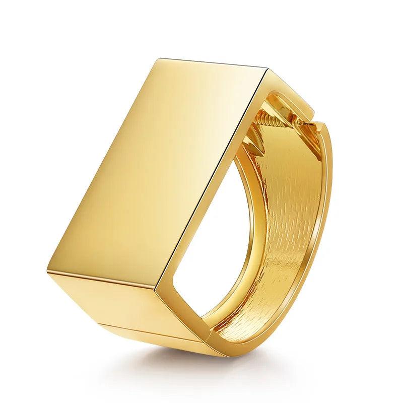 Geometric Metal Bracelet for Women Punk Charm Jewelry