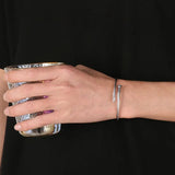 Stainless Steel Strand Nail Charm Bangle Unisex