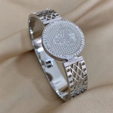 Chunky Rhinestone Lion Bracelets for Women Men Waterproof Jewelry