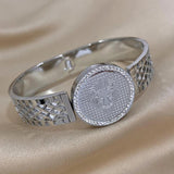 Chunky Rhinestone Lion Bracelets for Women Men Waterproof Jewelry