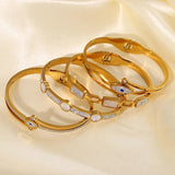 Vintage Boho Evil Eye Stainless Steel Bangles & Bracelets for Women