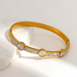 Vintage Boho Evil Eye Stainless Steel Bangles & Bracelets for Women