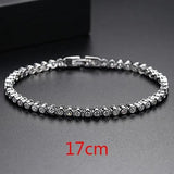 Delicate Round CZ Tennis Bracelet for Women