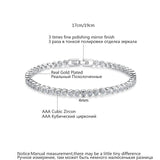 Delicate Round CZ Tennis Bracelet for Women