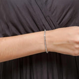Delicate Round CZ Tennis Bracelet for Women