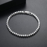 Delicate Round CZ Tennis Bracelet for Women