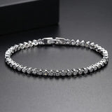 Delicate Round CZ Tennis Bracelet for Women