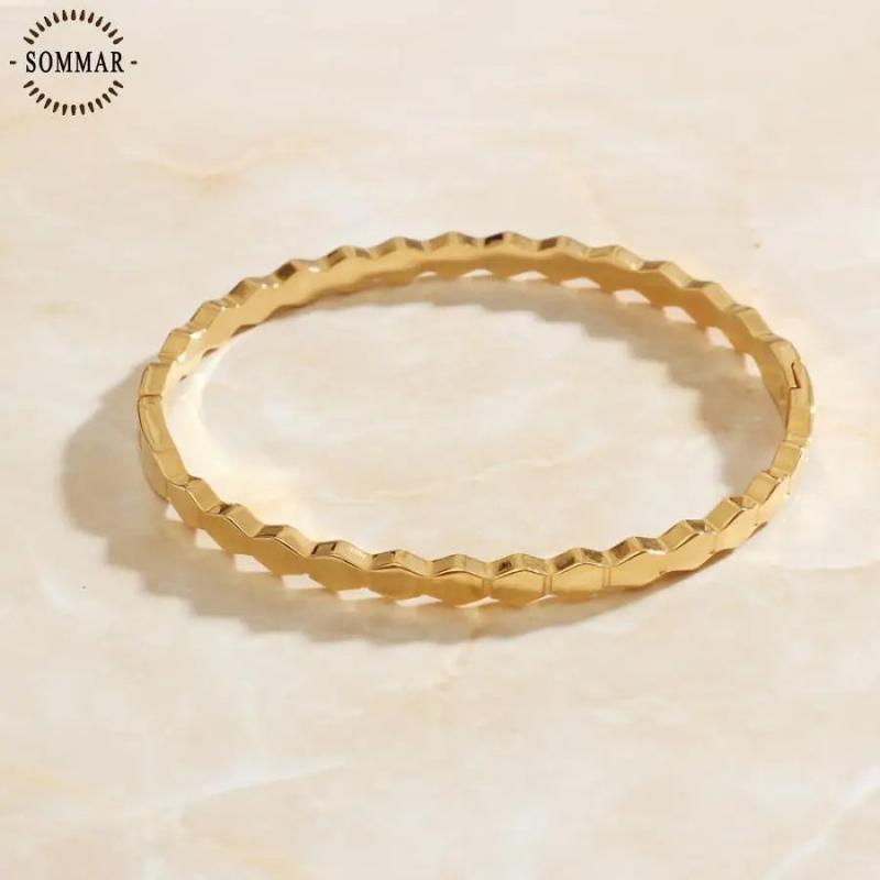 Girlfriend Charms Bangle Hexagon Wedding Bracelet Jewelry