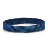 Colorful Stainless Steel Elastic Stretch Mesh Charm Bracelet Men Women Jewelry
