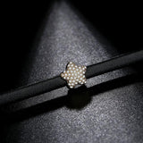 Gold Leather Bracelet with Star Beads Charm