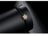 Gold Leather Bracelet with Star Beads Charm
