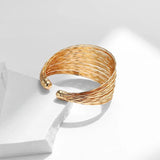 Alloy Round Chain Charms Cuff Bracelet for Women Female Bracelets