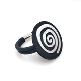 Spiral Tension Mount Charm Bracelet Rubber Jewelry