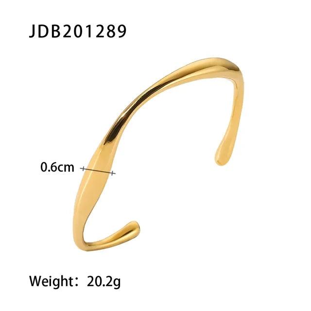 Youthway Stainless Steel Open Bangle Bracelet for Women