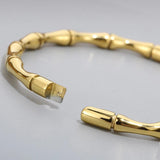 Stainless Steel Bamboo Cuff Bracelet Bangle