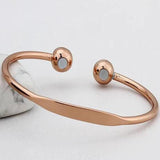Women's Copper Magnetic Bangle Charm Bracelet Health Care Jewelry