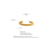 Stainless Steel Star Moon Sun Cuff Bracelet Bangle 18K Zircon Charm