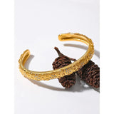 Stainless Steel Star Moon Sun Cuff Bracelet Bangle 18K Zircon Charm