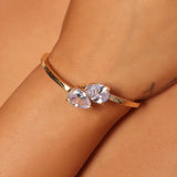 XSBODY Rhinestones Water Drop Bracelet for Women