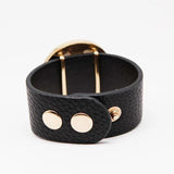 Adjustable Big Leather Charm Bracelet for Women