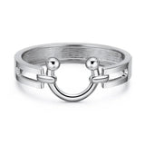 Punk Alloy Bracelet for Women Statement U Shape Charm Bracelet