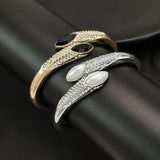 Rhinestones Cuff Bracelets Charm Bangles For Women Wedding Party Jewelry
