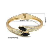 Rhinestones Cuff Bracelets Charm Bangles For Women Wedding Party Jewelry