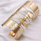 Fkewyy Exaggeration Cuff Bracelets for Women