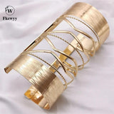 Fkewyy Exaggeration Cuff Bracelets for Women